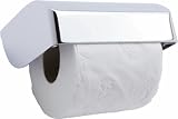 Keuco 11660010000 Elegance New Toilettenpapierhalter mit Deckel, chrom