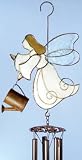 Gallery Art Large White Garden Fairy Stained Glass Wind Chimes - B000HK1ZGG