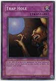 YuGiOh Legend of Blue Eyes White Dragon Trap Hole LOB-058 Super Rare