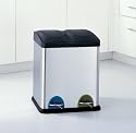 30 Liter Step On Recycle Bin by Organize It All