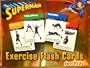 Superman - Exercise Flash Cards for Kids