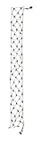 GKI/Bethlehem Lighting Indoor/Outdoor LED 6-Inches By 4-Foot Net Warm White Bannister/Railing Lighting, Green Cord