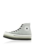 Converse Zapatillas Abotinadas High Platform Eva Canvas (Gris Claro)