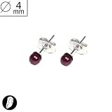 SG PARIS BIJOUX FANTAISIE BOUCLE DOREILLES TIGE FEMME VERRE-ROCAILLE ROUGE