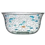 Acrylic Bubble Serv Bowl Fish Pat