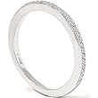 Ladies .20CT Real Pave Diamond Wedding Ring Solid 14K White Gold Wedding Band