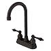 Oil Rubbed Bronze Kingston Brass Magellan 2 Handle Hi-Rise 4