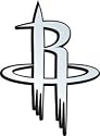 Houston Rockets Silver Auto Emblem
