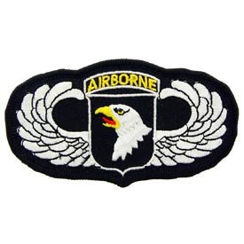 US Military Embroidered Iron on Patch - United States Army Collection - United States Army 101st Airborne Applique