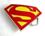  : SUPERMAN COLOR BELT BUCKLE METAL NEW MOVIE