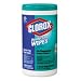 CLOROX SALES CO. Fresh Scent Disinfecting Wet Wipes, Cloth, 7 x 8, 75 per Canister, 6 per Carton
