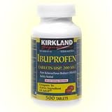 Kirkland Signature Ibuprofen Tablets USP 200 mg Pain Reliever, Fever Reducer - Compare to Advil - 500 Tablets