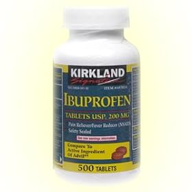 Kirkland Signature Ibuprofen Tablets USP 200 mg Pain Reliever, Fever Reducer