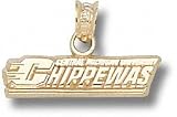Central Michigan Chippewas Solid 10K Gold ''CHIPPEWAS'' Pendant