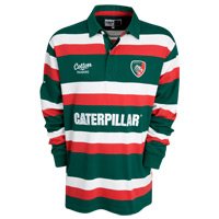 Leicester Tigers 2010/11 Home L/S Rugby Shirt - size XL Leicester Tigers 2010/11 Home L/S Rugby Shirt - size XL