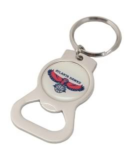 Atlanta Hawks Bottle Opener Keychain