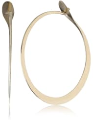 Melissa Joy Manning "MJM Classic" 14k Gold Large Hoop Earrings