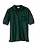 Hanes Men's Cotton-Blend EcoSmart Jersey Polo with Pocket,Deep Forest,XX-Large