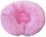 Hugger - Pink Shaggy Pet Bed : Size 27 INCH - STANDARD