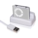Brand New Small White USB Charger Dock Cradle Docking Station for Ipod Shuffle 2nd 3rg Gen Generation + 12 Month Warranty