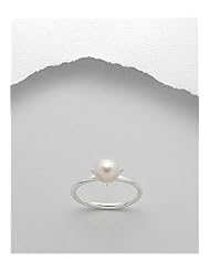 Fresh Water Pearls Ring In 92.5 Sterling Silver