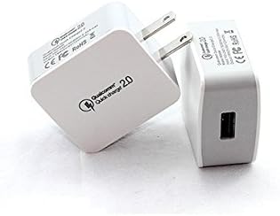 Quick Charge 2.0 Wall Charger - 18W Fast Travel Charger for LG G5, Lumia 950, Galaxy S7, S6, Edge, Note 4/5 and android Phones (QC 2.0 Wall Charger)