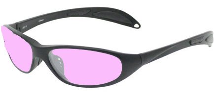 BLACK EXTREME STYLISH, LIGHTWEIGHT, COMFORTABLE WRAP-AROUND PLASTIC STYLE FRAME THAT IS DESIGNED TO HUG THE CONTOUR OF YOUR FACE BLOCKING LIGHT FROM ALL ANGLES. PINK LENSES ARE ANTI-REFLECTIVE, SCRATCH RESISTANT AND HAVE UV PROTECTION.