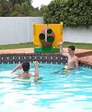 Pool Shot - AT-401 - Aqua Toss ll Water Football Game - Brown & Yellow - 36.5 in.