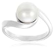 Sterling Silver 5.5-6mm Freshwater Cultured Pearl Ring