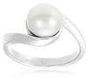 Sterling Silver 5.5-6mm Freshwater Cultured Pearl Ring