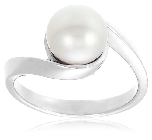 Sterling Silver 5.5-6mm Freshwater Cultured Pearl Ring