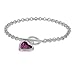 Sparkling Swarovski Crystal Sterling Silver Pink