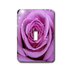 Flowers - Purple Rose - Light Switch Covers - single toggle switch
