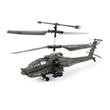 U803 Mini 3 Channel Military Apache Indoor RC Helicopter with Built-in Gyro Gyroscope and Remote Control -- NEW Model