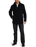 Calvin Klein Mens Wool Car Coat With Bib