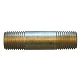 Interstate Pneumatics FA414LN 1/4 Inch NPT Hex Male Nipple - 2 Inch Extension