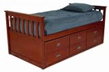 Mission Youth Twin Captains Bed