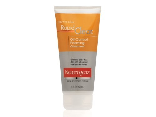 Neutrogena Rapid Clear Oil-Control Foaming Cleanser, 6-Ounce Tubes (Pack of 3) by Neutrogena