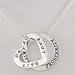 Double Sided Heart Shaped LIVE, DREAM, LOVE and Round PROSPERITY Affirmation Band Pendants in Sterling Silver on a 20" Snake Chain, #9845