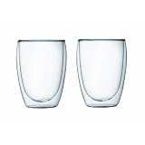 Bodum Pavina Double Wall Glass, 12-Ounce, Set of 2