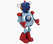 Multi-Colored Tin Planet Robots