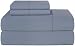 Pointehaven T-800 Pima Cotton Deep Pocket Luxury Queen Sheet Set, Cloud Blue