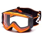Smith Fuel Motorcycle Goggles Orange Frame w/Clear Lens