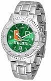 Miami Hurricanes Competitor AnoChrome Men's Watch with Steel Band