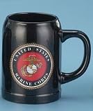 United States Marine Corps Stoneware 17 Ounce Mug USMC Gift Boxed