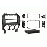 Metra 2007-Up Mazda 2 Din Ddin Stereo Installation Kit Matte Black 
