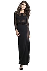 Long Sleeves Mesh Polyester 2015  Dress