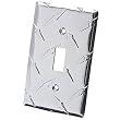 On The Edge 790025 Diamond Plate Single Toggle Light Switch