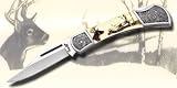 Sporting Goods : Whitetailed Deer Folding Lockblade Pocket Knife