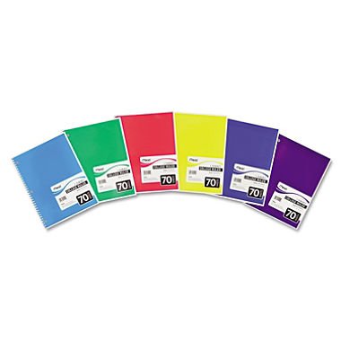 Mead® Spiral® One-Subject College-Ruled Notebook, One Notebook per Order, Color May Vary (05512) Mead® Spiral® One-Subject College-Ruled Notebook, One Notebook per Order, Color May Vary (05512)